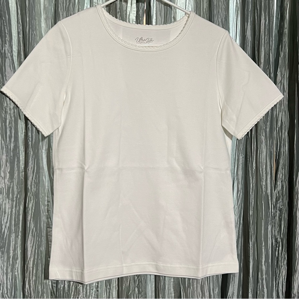 National White Round Neck T-shirt